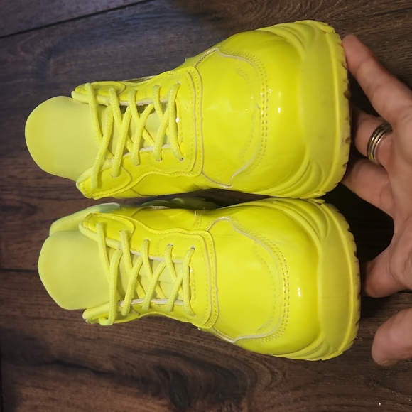 Chunky Lug Neon Sneakers - Picture 7 of 16
